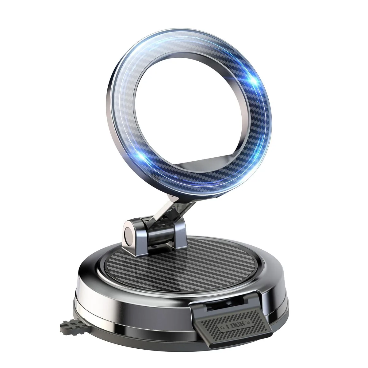  Beniduck SK-R09 magnetic phone mount 360° rotation 210° arm N52 magnet MagSafe compatible gray — product photo