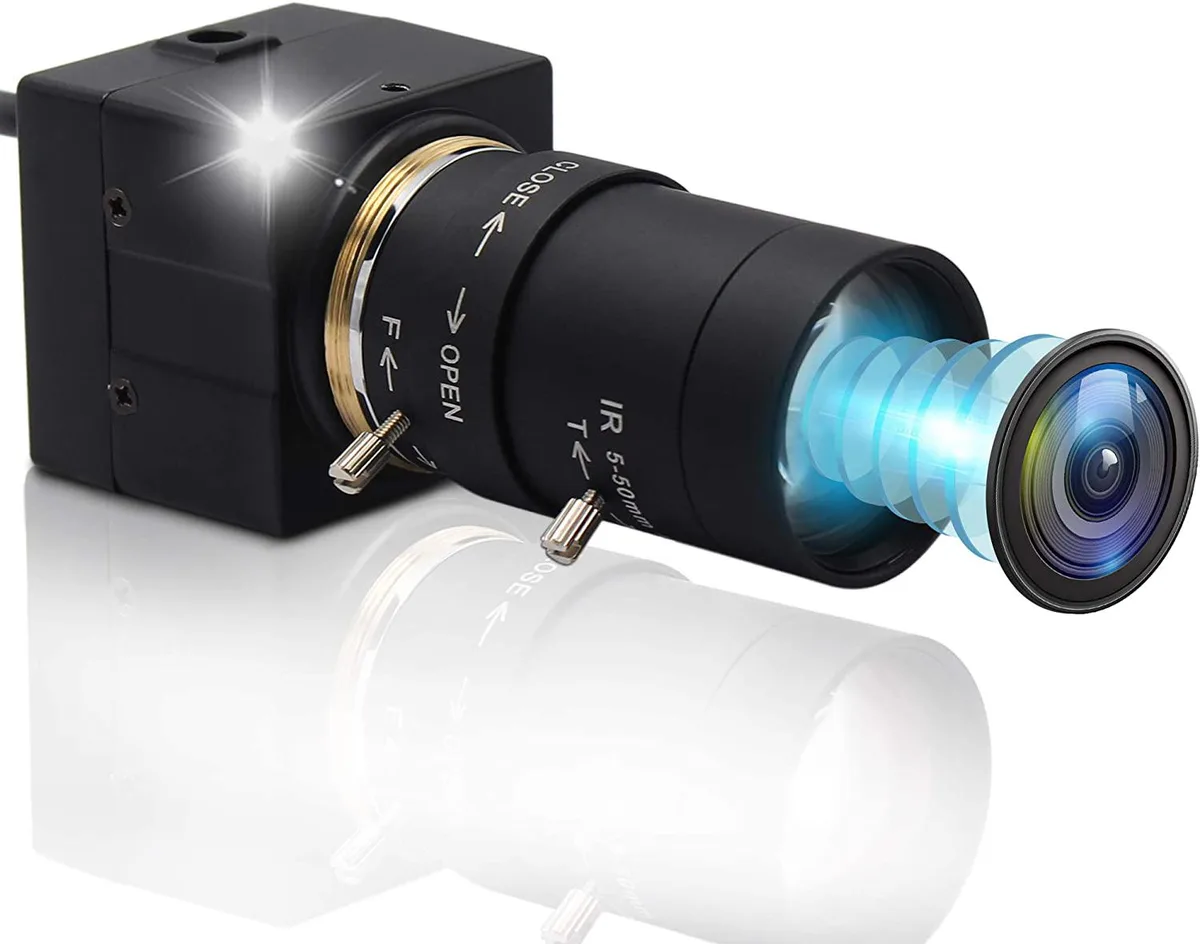 BONAEVER BONAEVER 2MP 5-50mm Manual Zoom Webcam IMX323 1080P 30fps H.264 0.01Lux Black — product photo