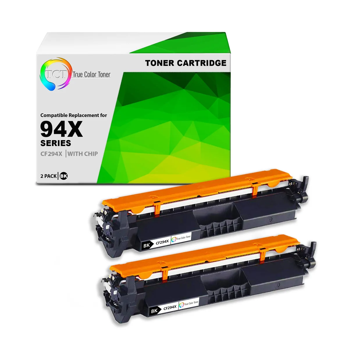 True Color Toner True Color Toner 94X CF294X Black High Yield Toner Cartridge 2 Pack — product photo