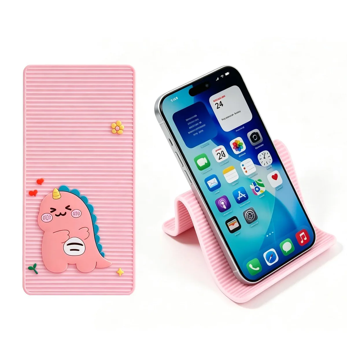 Dry-All Phone Stands Dinosaur Pink Desktop Stand — product photo