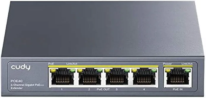 TAURKENAM TAURKENAM 4 Port Gigabit PoE Extender — product photo