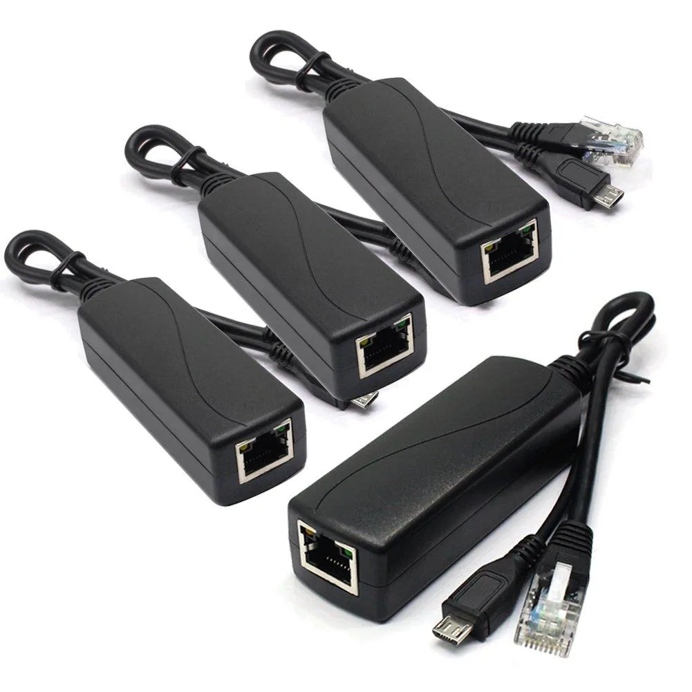 ANVISION AV-PS05 USB-4 4-pack PoE splitter 5V 2.4A 100Mbps — product photo