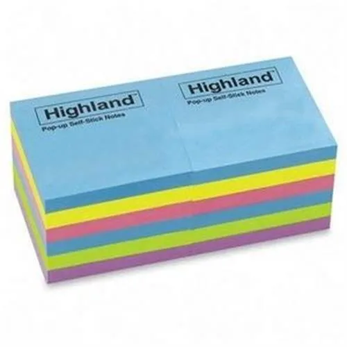 3M 6549B self-stick note pad 3 by 3 inches assorted colours