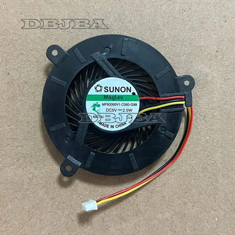 Black rectangular laptop cooling fan with wire connector