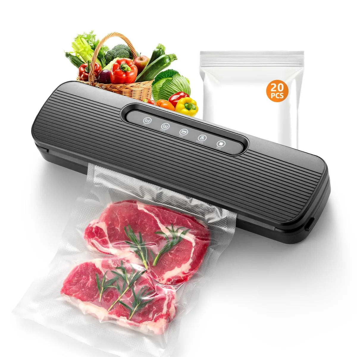  FoodSaver Vacuum Sealer Gziyso Black 95W 14.6in — product photo