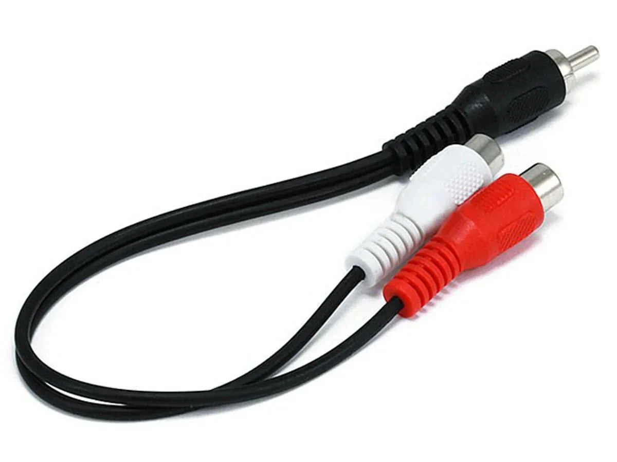 Monoprice Inc. Monoprice 100663 0.1524 m RCA Male Mono to Female Stereo Splitter Cable — product photo