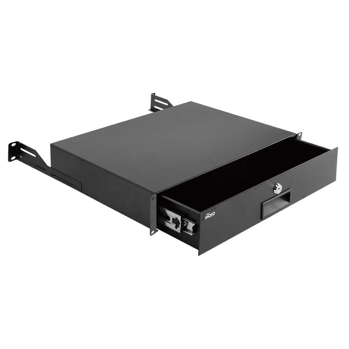  StarTech.com 2U Rack Mount Drawer 19in 13.31in Depth 44lb Lockable Cable Management — product photo