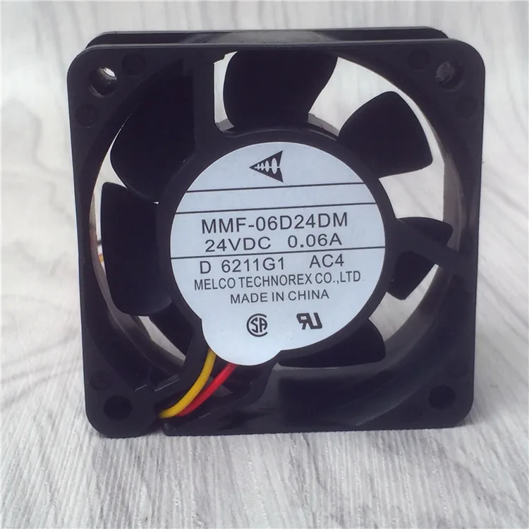 Fans Fans MMF-06D24DM-AC4Size 60×60×25 mm 24 V 0.06 A case fan — product photo