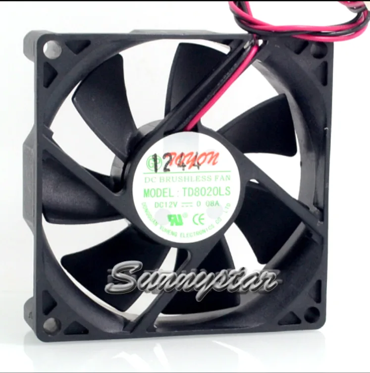 Zyvpee Zyvpee TD8020LS 80*20mm 12V 0.08A 26dBA 2-Pin case fan — product photo