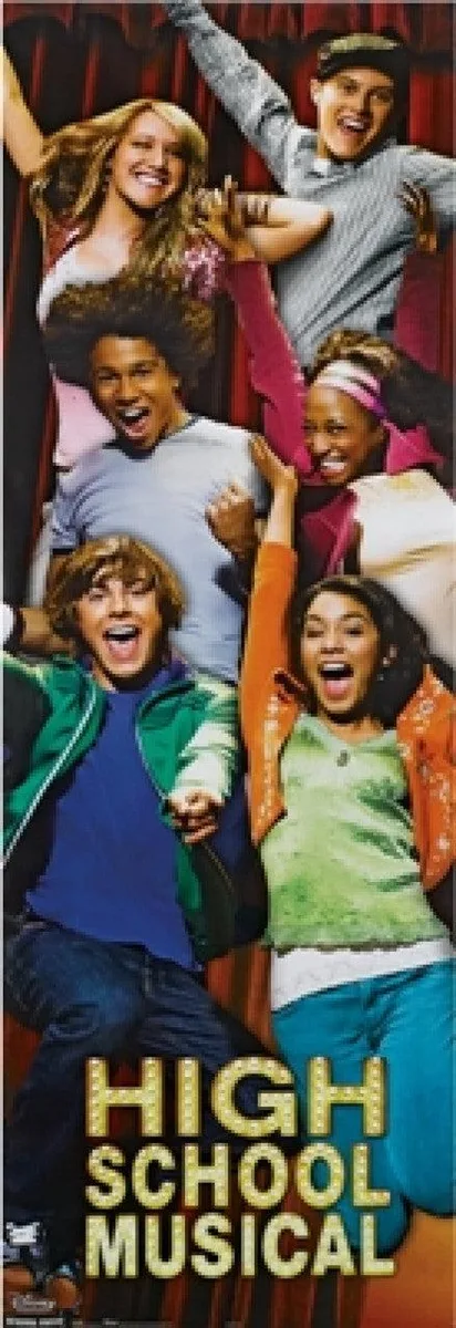 Disney High School Musical door poster print, 21 by 62 inches, rolled in tube