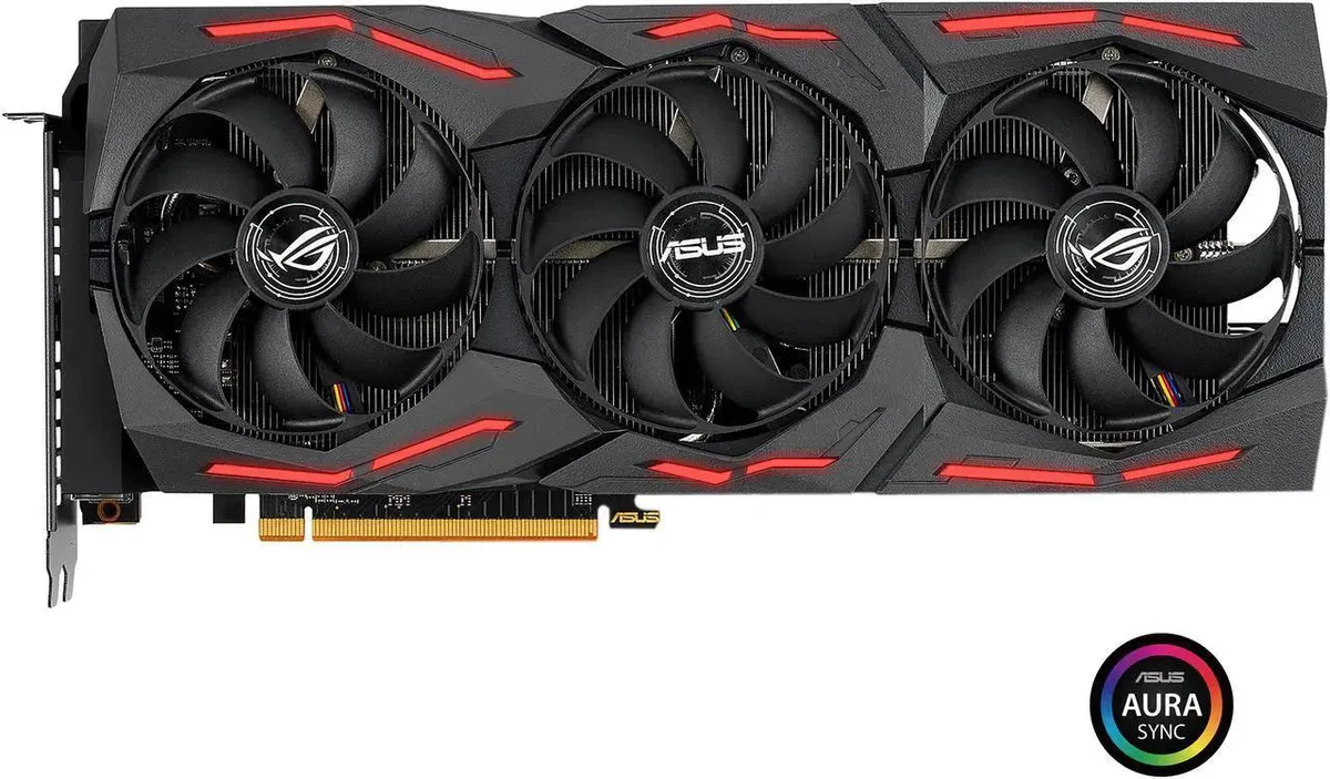 ASUS ASUS ROG Strix Radeon RX 5700 XT O8G Gaming graphics card — product photo