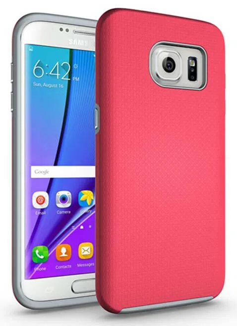 Nakedcellphone Nakedcellphone Textured Dual-Layer Rugged Case Pink SEVENEDGE-RUG for Samsung Galaxy S7 Edge — product photo