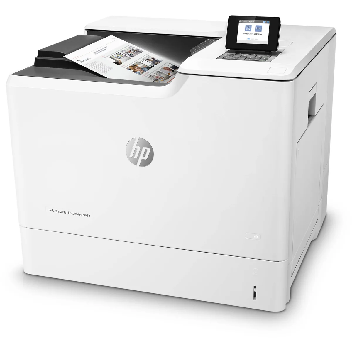 HPE HPE Color LaserJet Enterprise M652DN laser printer — product photo