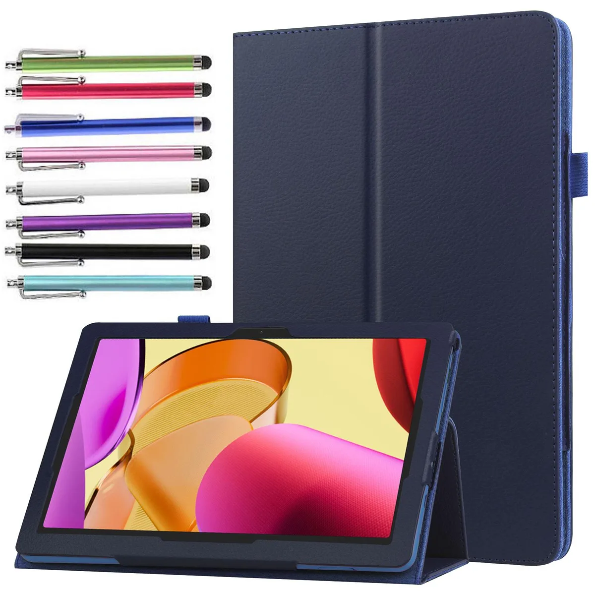 anicestore anicestore 11" Folio Case for Samsung Galaxy Tab A9+ SM-X210/X215/X216/X218 Blue with Stylus — product photo