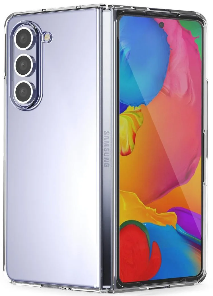 Nakedcellphone Nakedcellphone Clear Hard Shell Case for Samsung Galaxy Z Fold 5 2023 — product photo