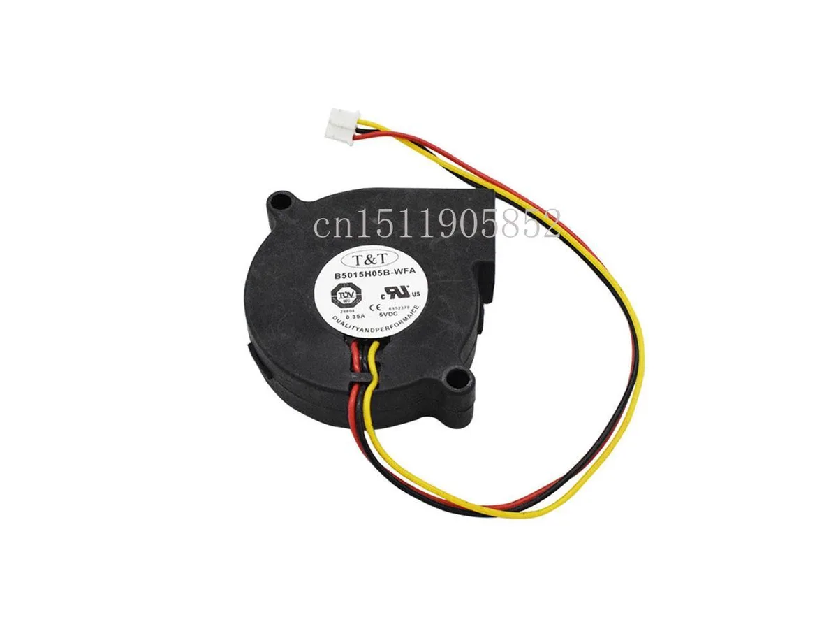 Fans Fans 5015 5 V .35 A 3 wire dual ball bearing turbo fan blower — product photo