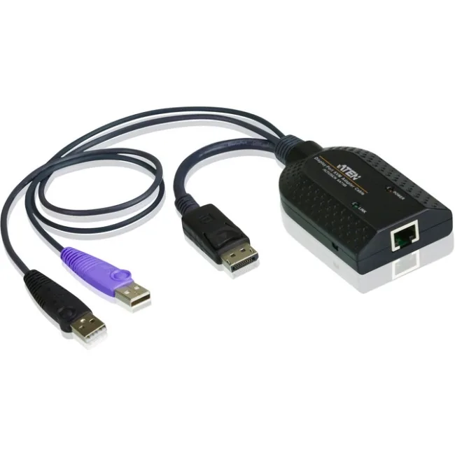 ATEN ATEN KA7169 KVM cable DisplayPort USB RJ-45 smart card — product photo