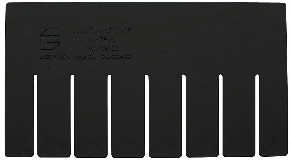 Quantum Quantum DS92060CO Plastic Divider Black 16 1/2 in L 10 7/8 — product photo