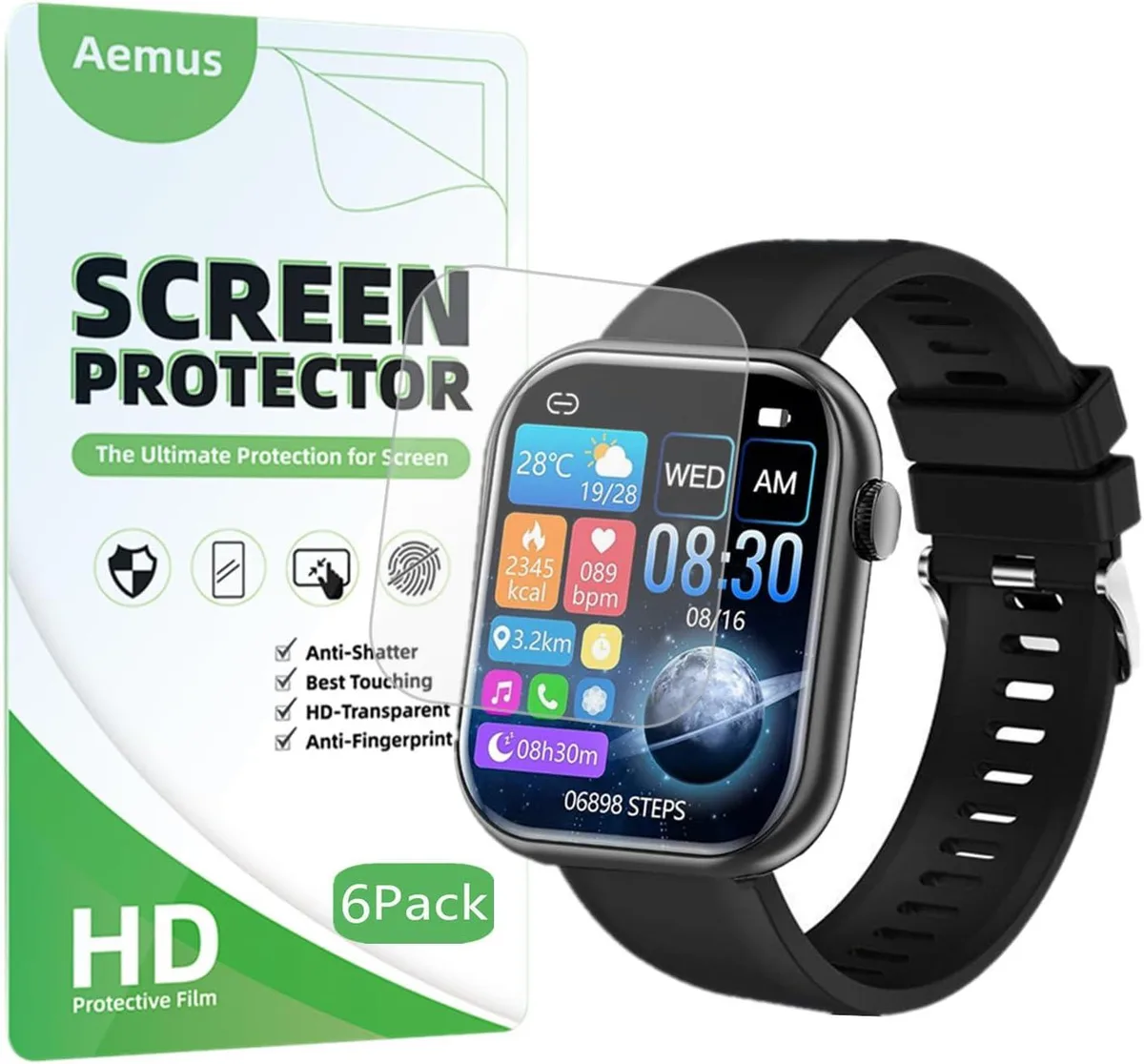 ETEIZU ETEIZU 6 Pack Screen Protector for Hwagol G28 1.85 Inch 2024 — product photo