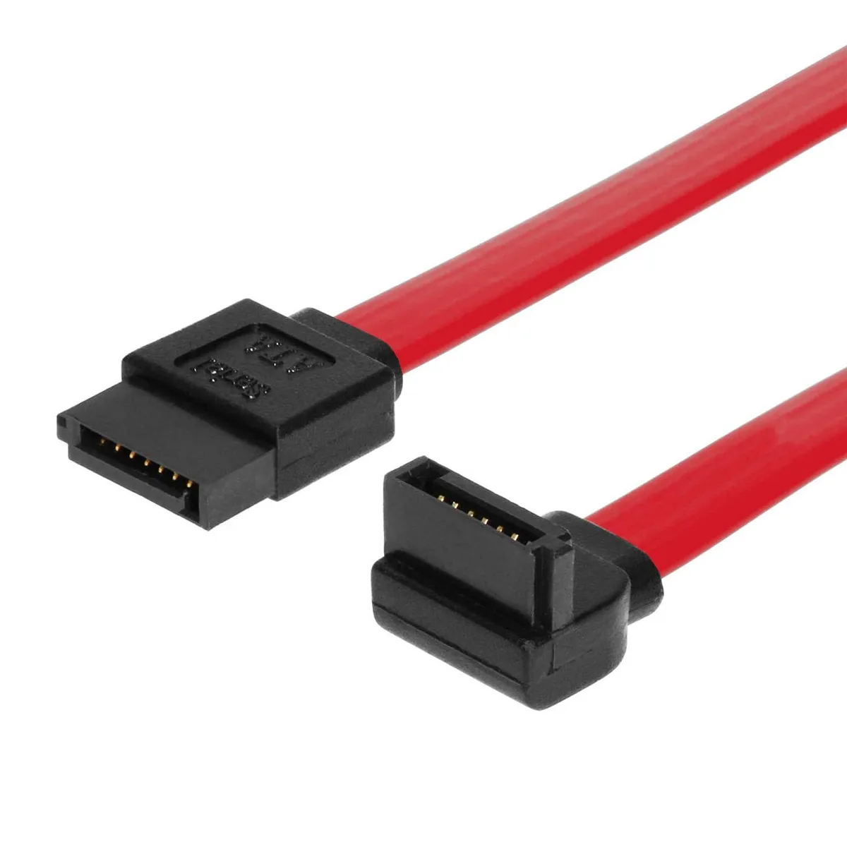 SATAGear SATAGear R-SS-075MSR SATA cable 30in straight to right angle — product photo