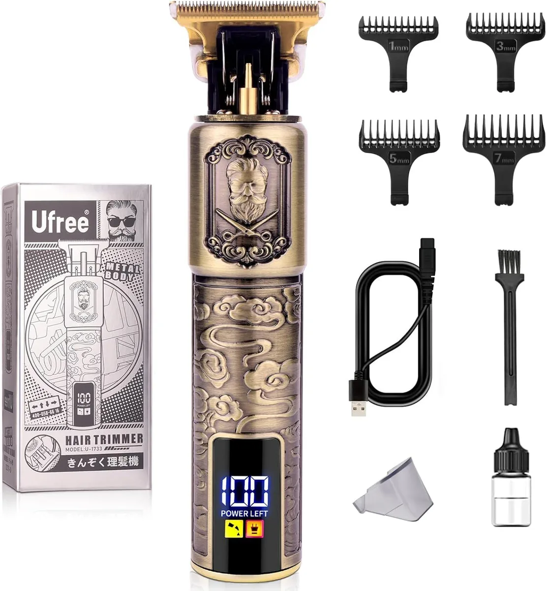 TAURKENAM T-Blade trimmer kit with four guards