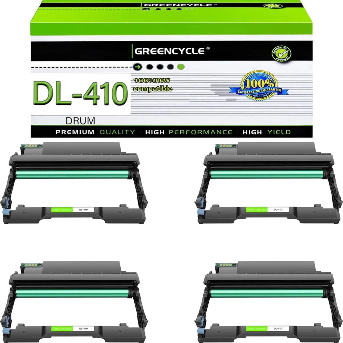 GREENCYCLE GREENCYCLE DL-410 Drum Unit 4-Pack 12000 Pages — product photo
