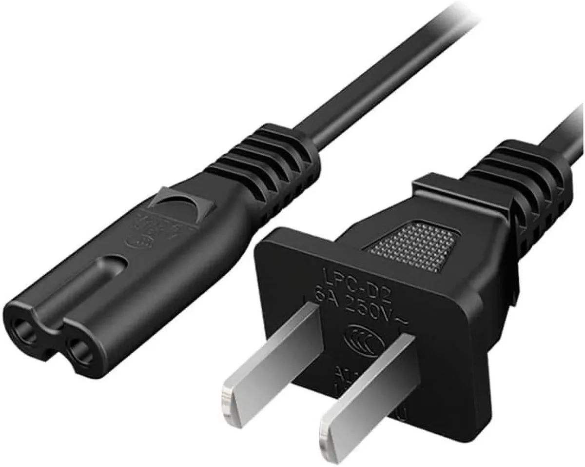 DIXSG DIXSG C7 2-Prong Power Cord 1.5m 18AWG 125V 10A Black — product photo