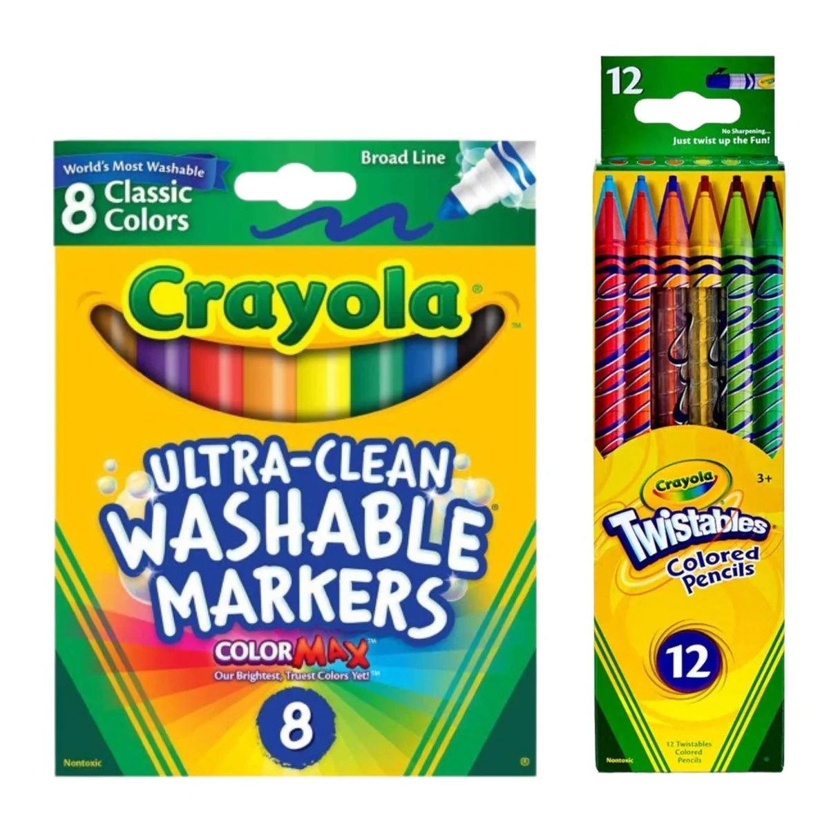 Crayola Crayola SP-53653292843326 illustration set 8 markers 12 pencils — product photo