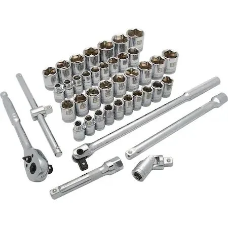 Dynamic Dynamic D018010 1/2" Dr 41Pc 6 Pt SAE/Metric Socket Set — product photo