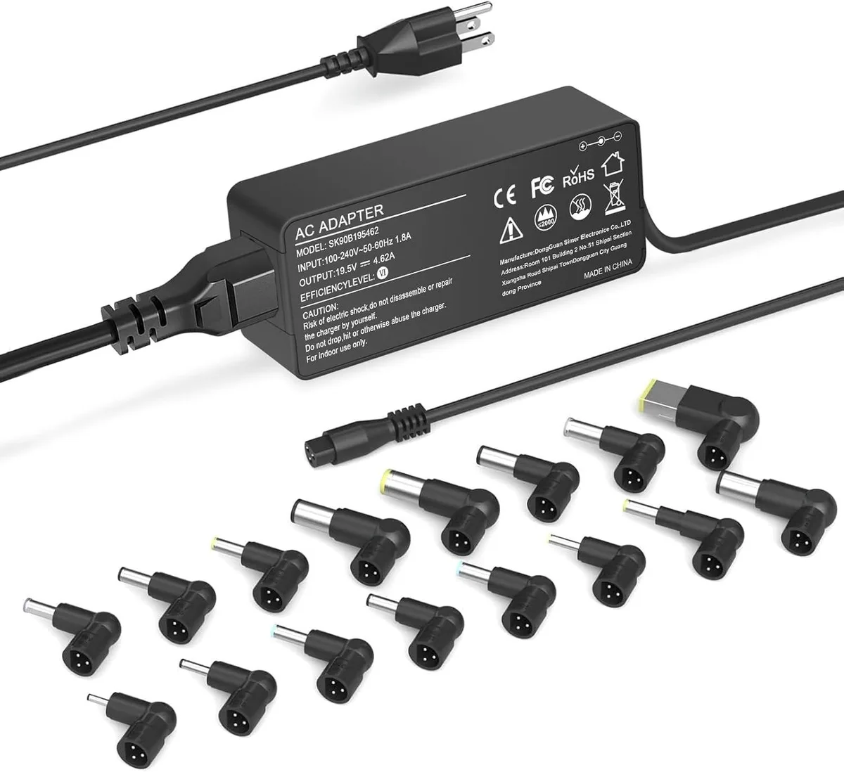 FLEANE FLEANE 90W Universal AC Adapter Laptop Charger Toshiba Gateway Chromebook 16 Tips — product photo