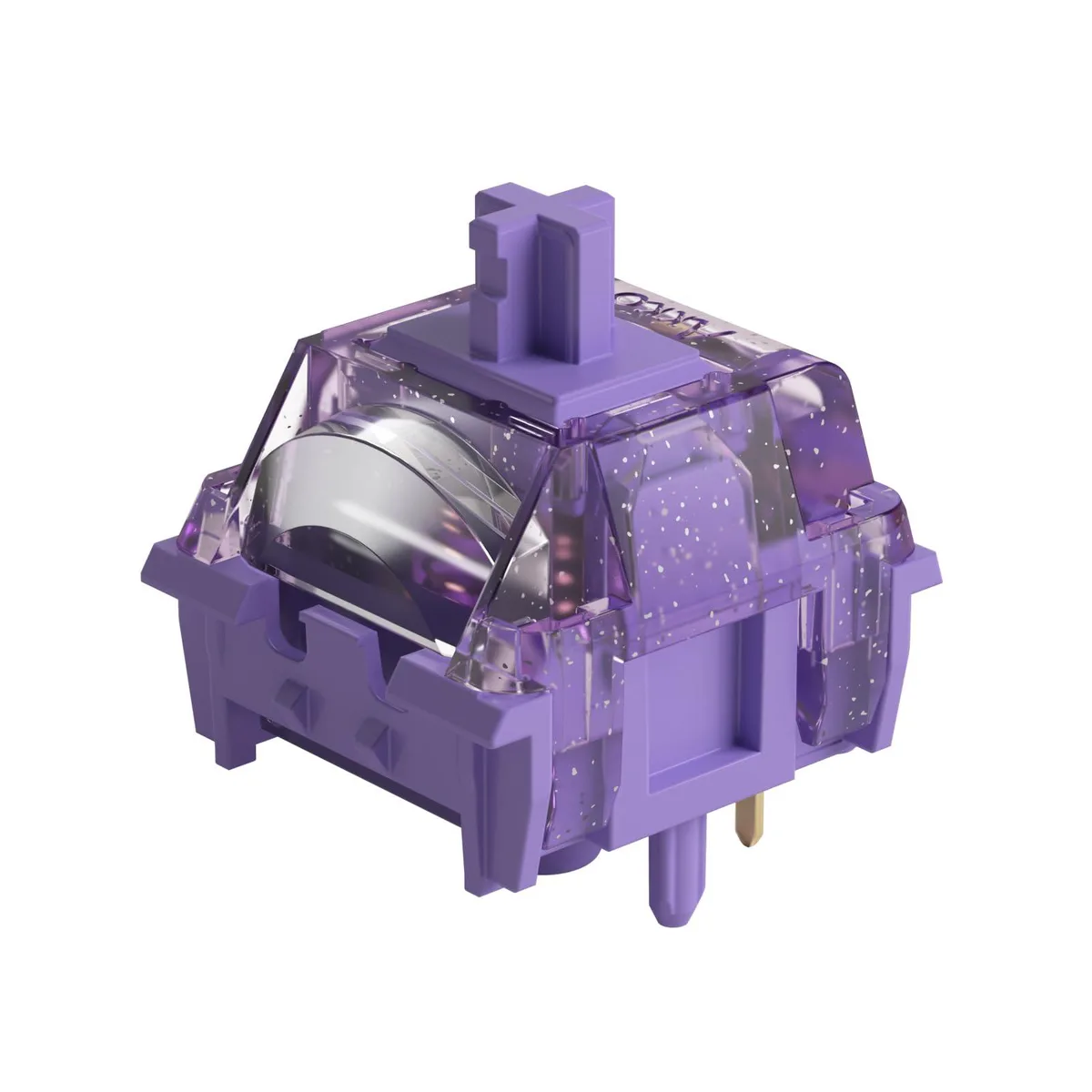 45 translucent linear switches with glitter top casings in plastic tray
