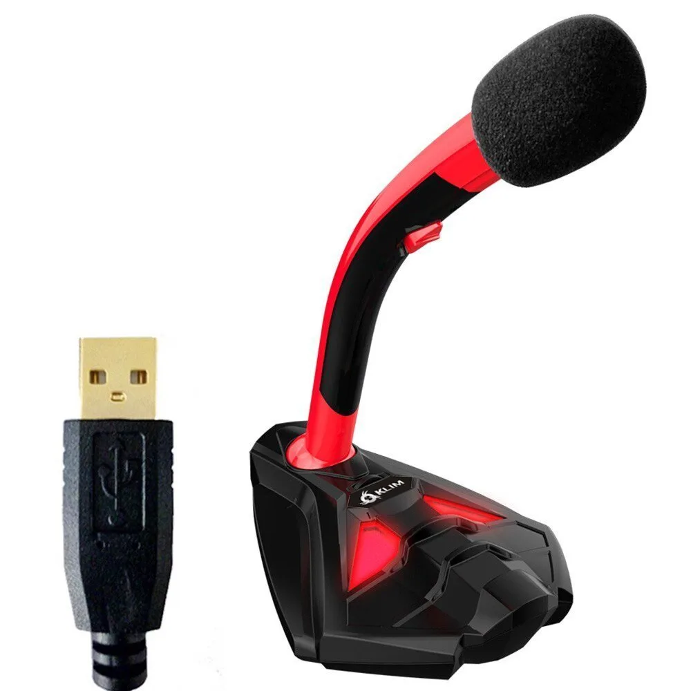 Corn Electronics Corn Electronics K1 Desktop USB Microphone Stand Black & Red — product photo