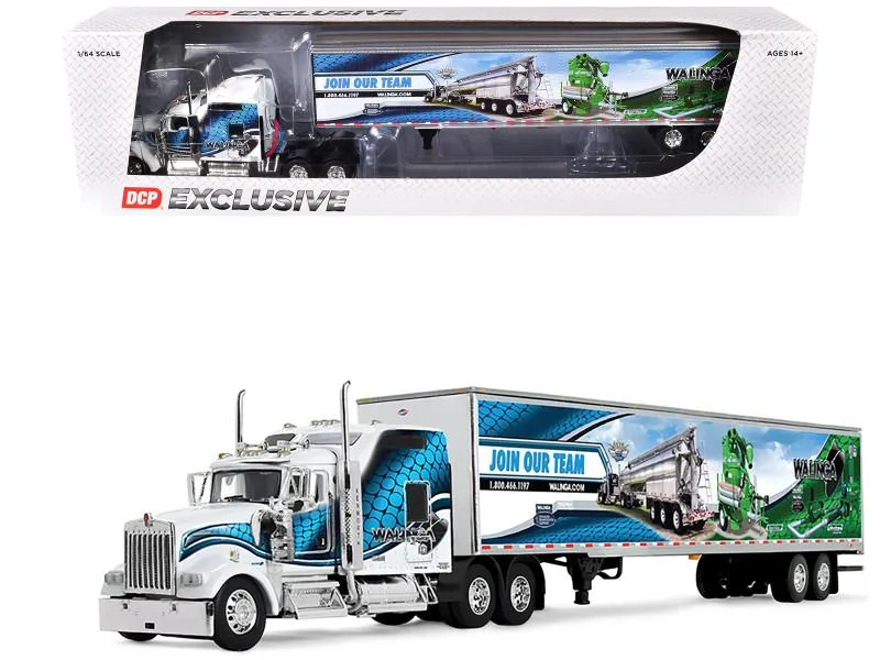 First Gear First Gear Kenworth W900L 86" Studio Sleeper 53' Trailer 1/64 Diecast — product photo