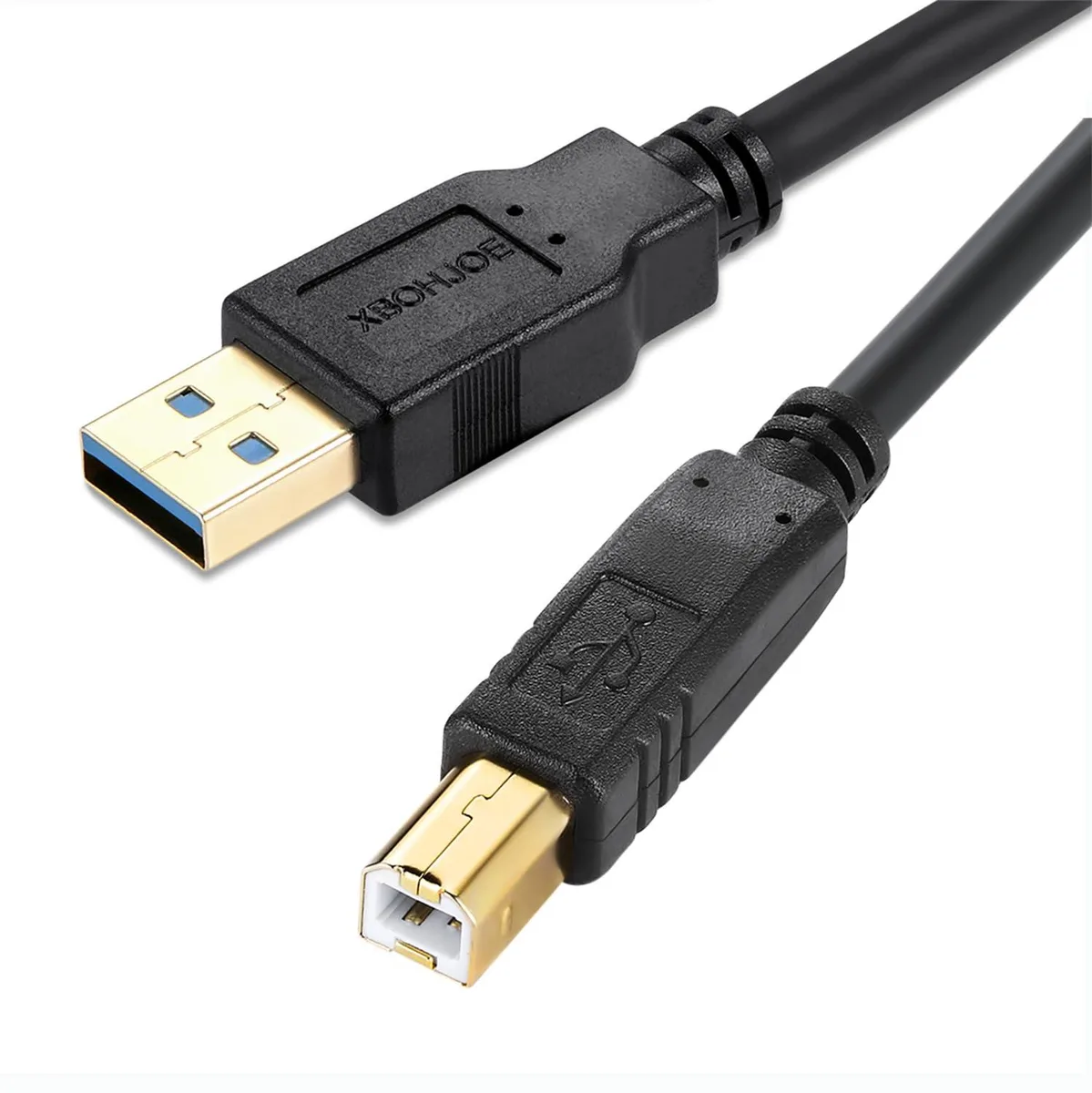 No Sew No Sew USB 2.0 A to B printer cable 1.5ft Black — product photo