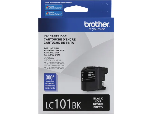 Brother Brother LC101BK Black Ink Cartridge (300 pages) — product photo