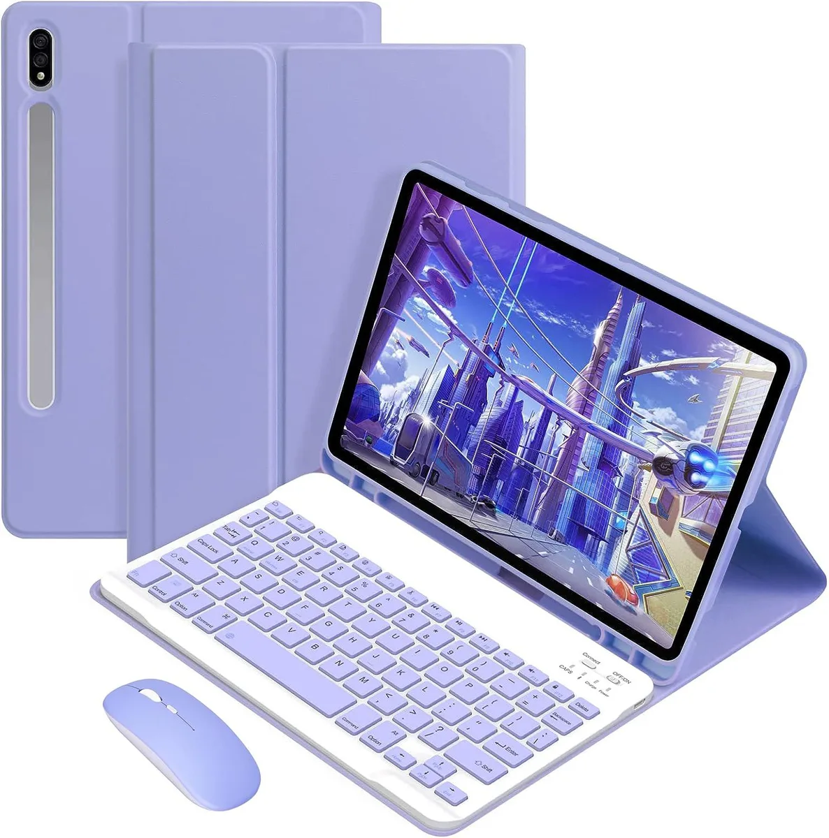 Werleo Werleo SM-X620/X626B/X626 keyboard case with mouse Purple — product photo