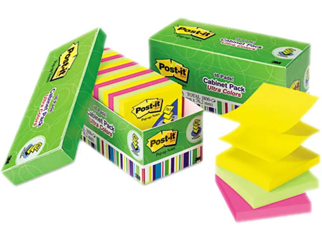 Post-it Post-it R330-18AUCP sticky notes, 18 pads, 100 sheets each — product photo