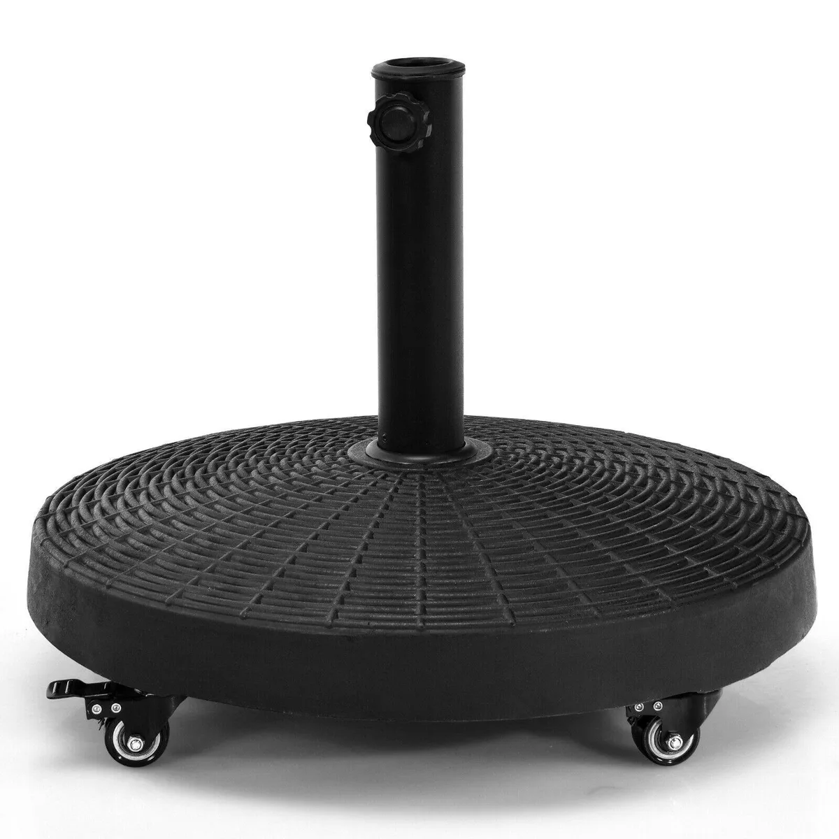 SlickBlue SlickBlue 50 lbs Resin Umbrella Base with Wheels Black — product photo