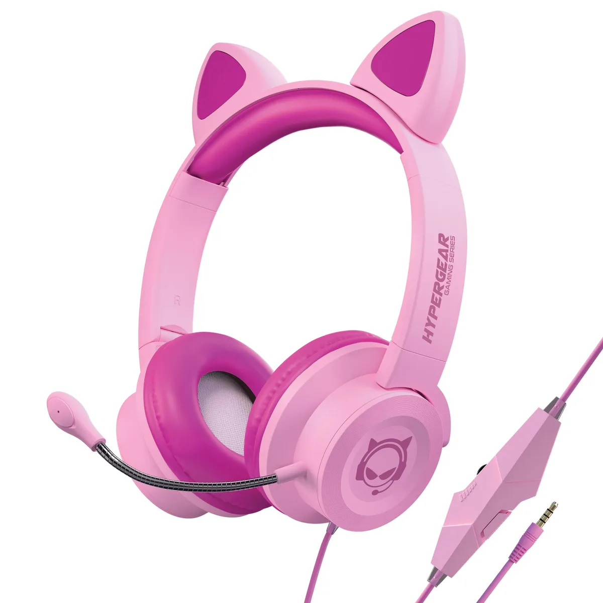 HyperGear HyperGear Kombat Kitty Headset Pink 40mm 7.8oz Part 15554 — product photo