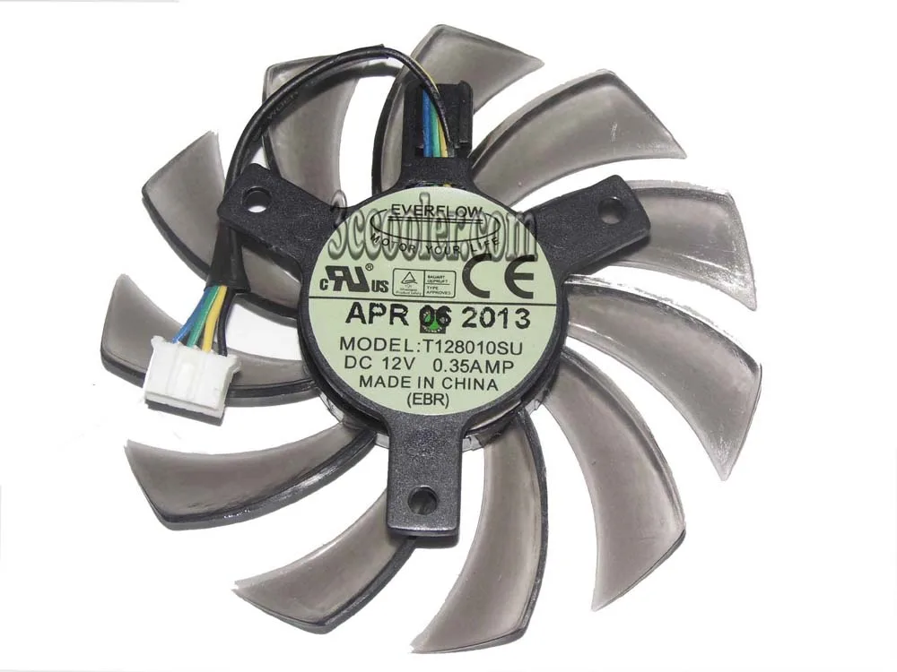 Zyvpee Zyvpee T128010SU VGA Cooling 12V .35A 4 Pin Frameless — product photo