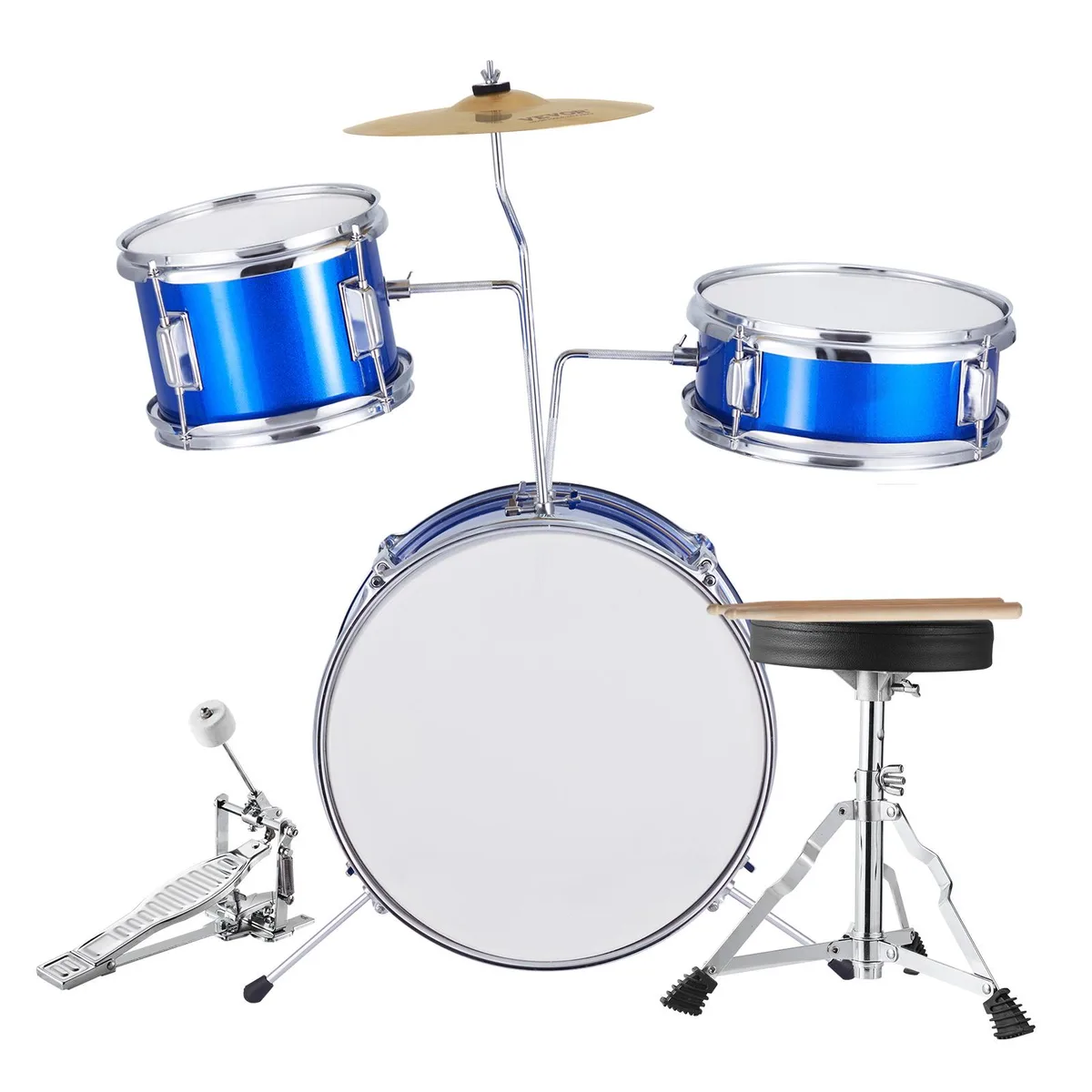 VEVOR VEVOR 3-Piece Kids Drum Set 14 in Blue SH-001-BL — product photo