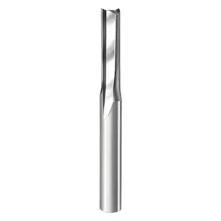 Solid carbide router bit, spiral O-flute downcut, 8 mm cutting diameter