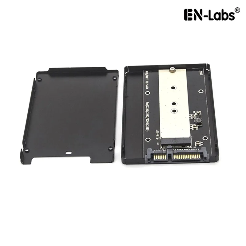 EN-Labs EN-Labs M.2 NGFF SATA to 2.5" SATA Adapter Enclosure 7mm B/B+M Key 2230 2242 2260 2280 — product photo