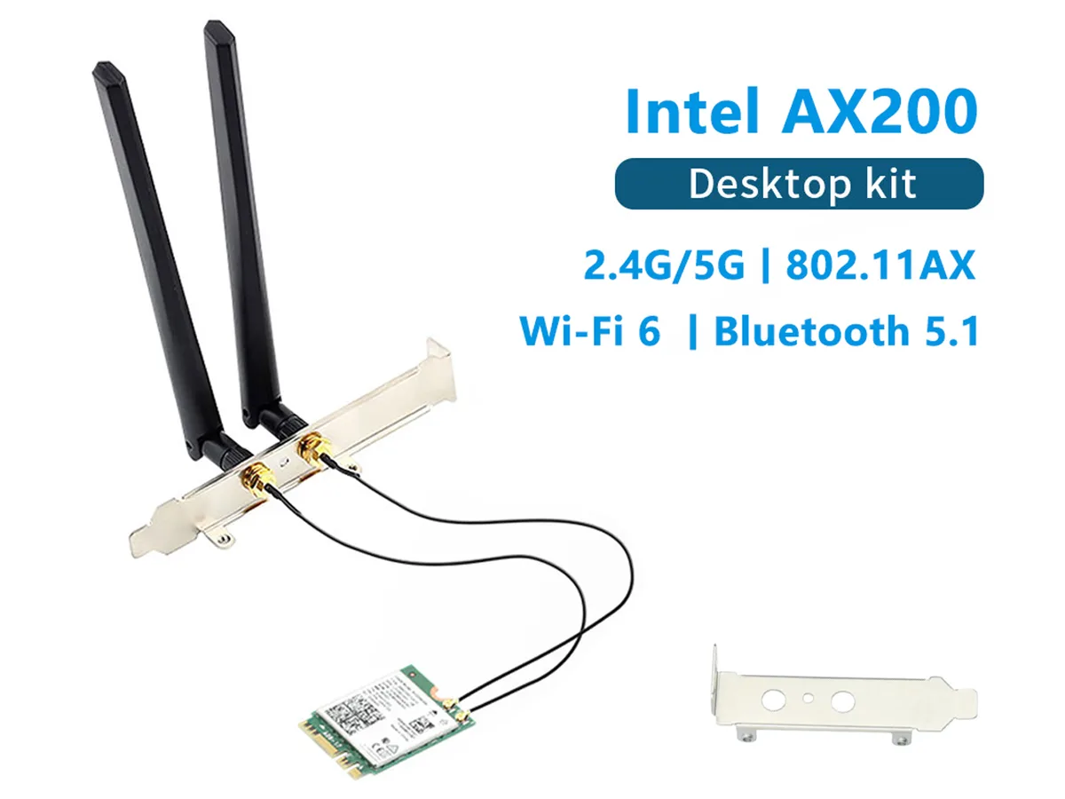 Teday Teday AX200 Desktop Kit Wi-Fi 6 Bluetooth 5.1 M.2 2230 E Key — product photo