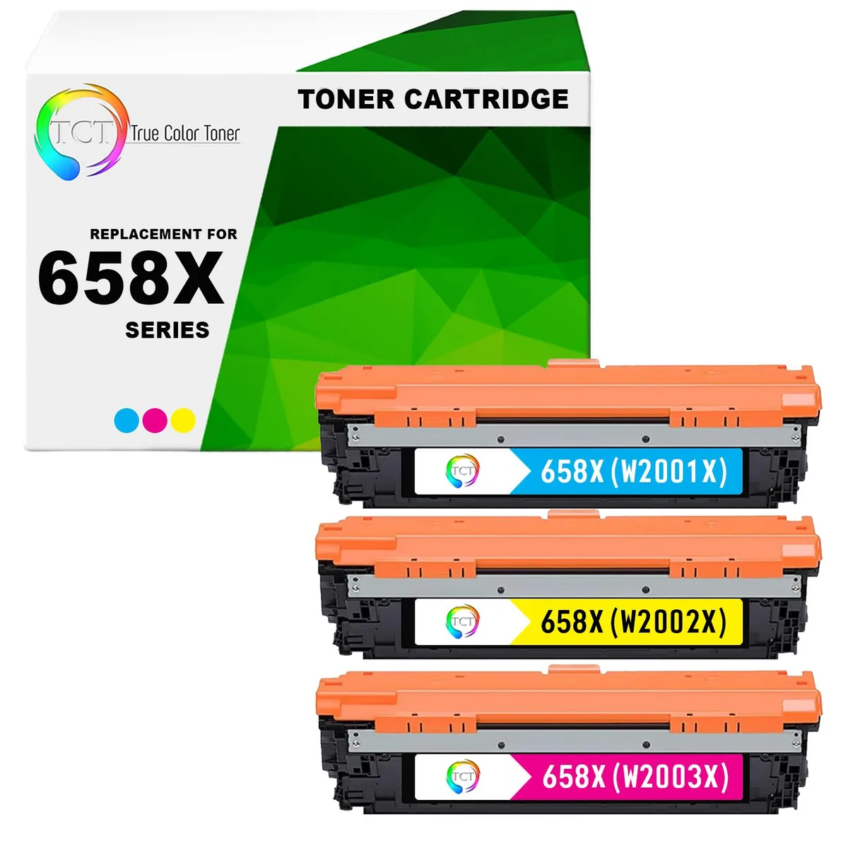 TCT TCT 658X 3-Pack Toner Cartridges 28000 Pages — product photo