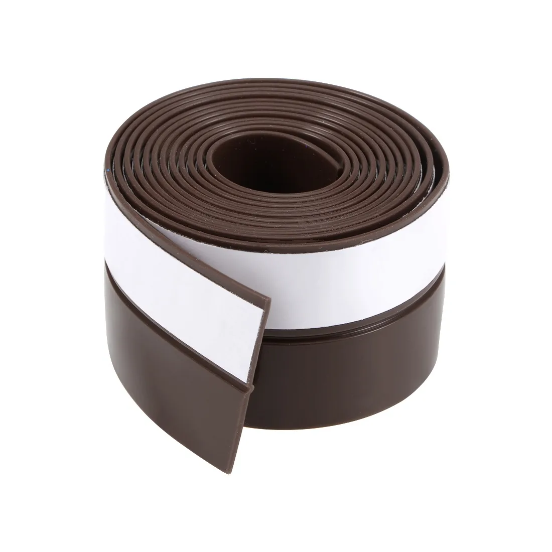 Brown silicone door-bottom seal strip, self-adhesive, 1 metre by 25 mm