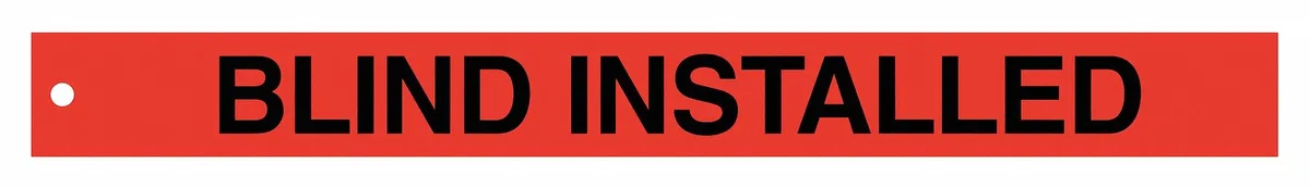 Brady Brady 132453 Isolation Blind Tags 25 pack 2in H 20in W — product photo