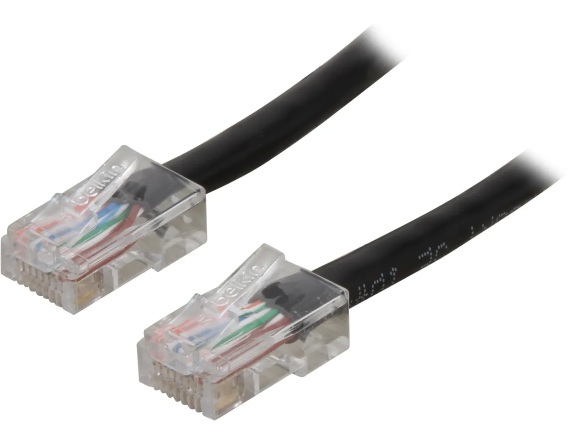 Belkin Belkin A3L791-14-BLK Cat 5E network ethernet cable 14 ft RJ45 Male to RJ45 Male Black — product photo