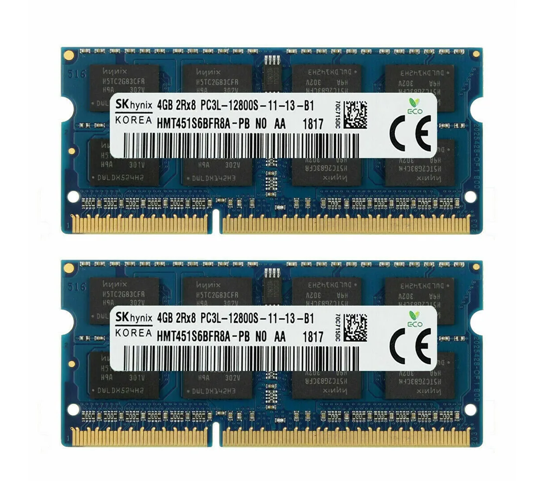 SK hynix SK hynix HMT451S6BFR8A-PB 8GB (2 x 4GB) DDR3 1600 laptop RAM — product photo