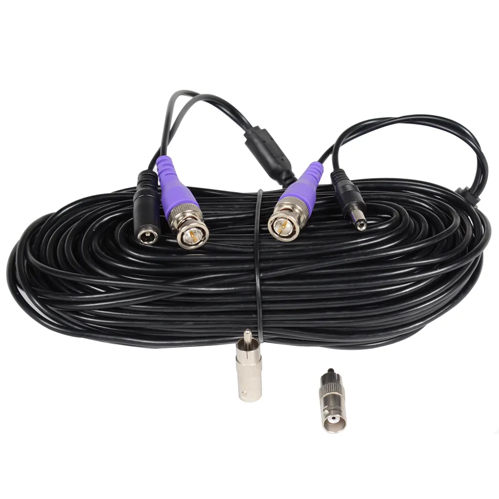 VideoSecu VideoSecu CBHD50 50ft BNC Video Power Cable 720P 960P TVI CVI AHD 2.1mm — product photo